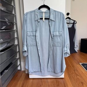 Aritzia Babaton Chambray Shirt